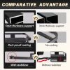 Trailer Hitch Cargo Carrier Rack 500 Lbs,Heavy Duty Steel Cargo Basket,60" X 24" X 6" Folding Mount Cargo Carrier with Waterproof Cargo Bag,Cargo Net,