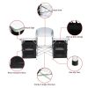 Folding Camping Table with Storage Organizer - Black
