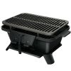Heavy Duty Cast Iron Tabletop BBQ Grill Stove for Camping Picnic - Black