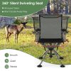 360 Degree Silent Swivel Hunting Chair - Black