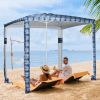 Foldable Easy-Assembly Sun-Shade Shelter Beach Canopy - Style B - 8' x 8'