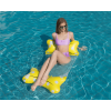 Inflatable Foldable Floating Row Summer Bow Knot With Net Recliner For Beach And Pool - Blue