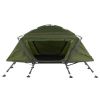 84.6*34.5*49.2in Collapsible Camping Tent with An Integrated Cot Green - as picture