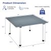 Folding Outdoor Camping Table with Carrying Bag for Picnics and Party - Gray