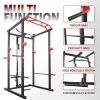 Power Cage Squat Rack Stands Gym Equipment 1000-Pound Capacity Exercise Olympic - as picture