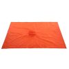 Multi-Usage Lightweight Hooded Rain Poncho Picnic Mat Blanket Sun Shelter - Orange - Camping supplies