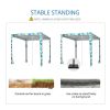 Foldable Easy-Assembly Sun-Shade Shelter Beach Canopy - Style A - 8' x 8'