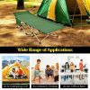 28.5 Inch Extra Wide Sleeping Cot for Adults with Carry Bag - Green