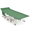 28.5 Inch Extra Wide Sleeping Cot for Adults with Carry Bag - Green