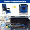 Oversize Folding Adjustable Padded Zero Gravity Lounge Chair - Blue